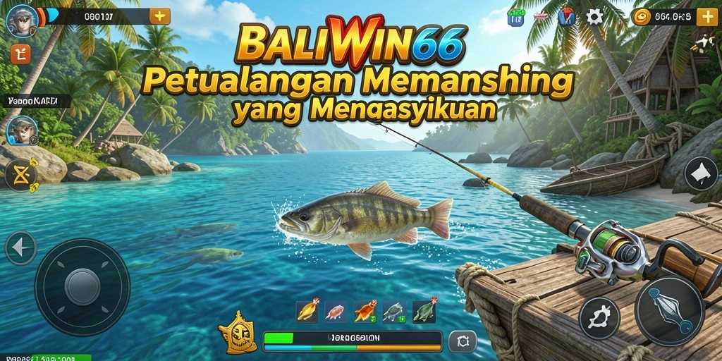Screenshot dari gameplay memancing yang seru di BALIWIN66.