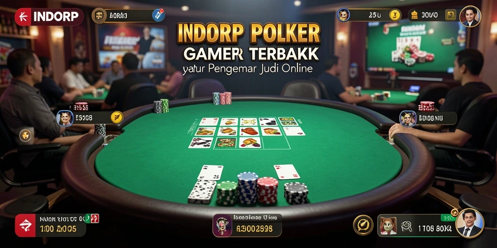 Tampilan gameplay menegangkan saat bermain Poker di INDORP.