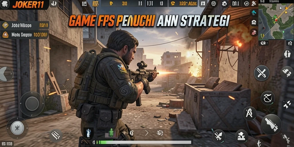 Screenshot menampilkan pertempuran intens di JOKER11 dengan grafis menakjubkan.