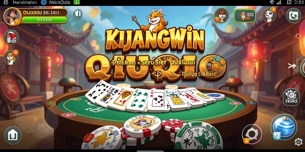 Screenshot KIJANGWIN menampilkan tampilan permainan QiuQiu yang seru.