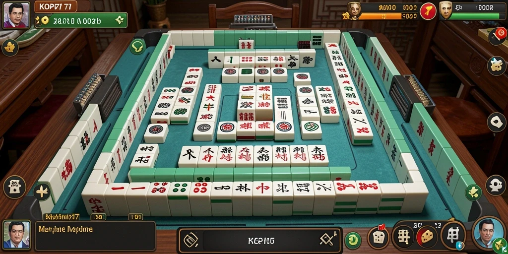 Tampilan menarik dari gameplay Mahjong di KOPI77.