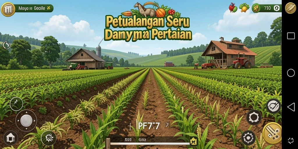 Menampilkan gameplay PF777 dengan aktivitas bertani yang menyenangkan.