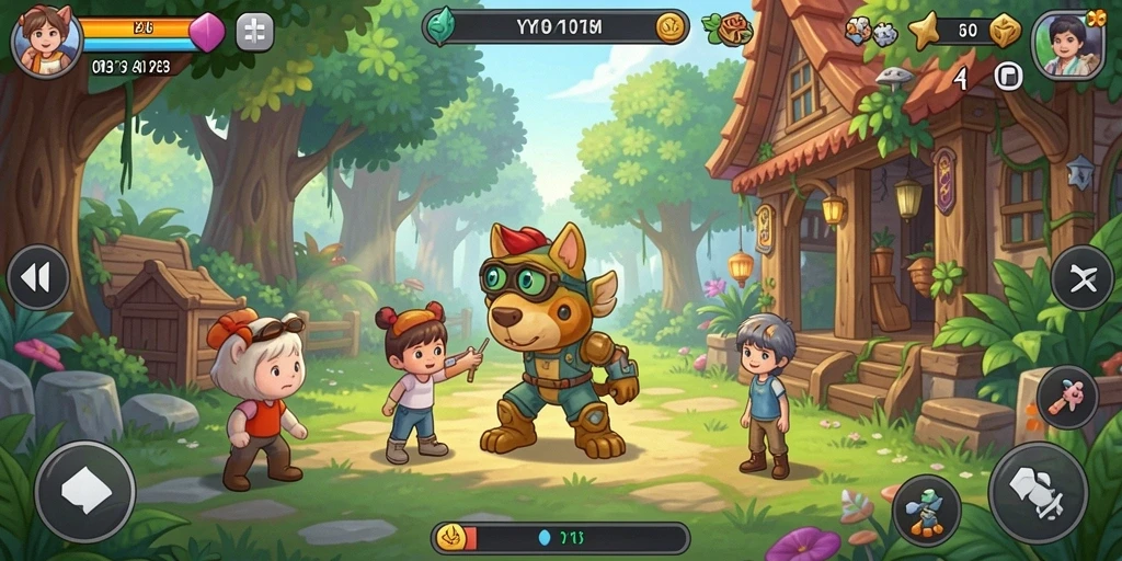 Tampilan gameplay YY123 yang menarik dan penuh warna.